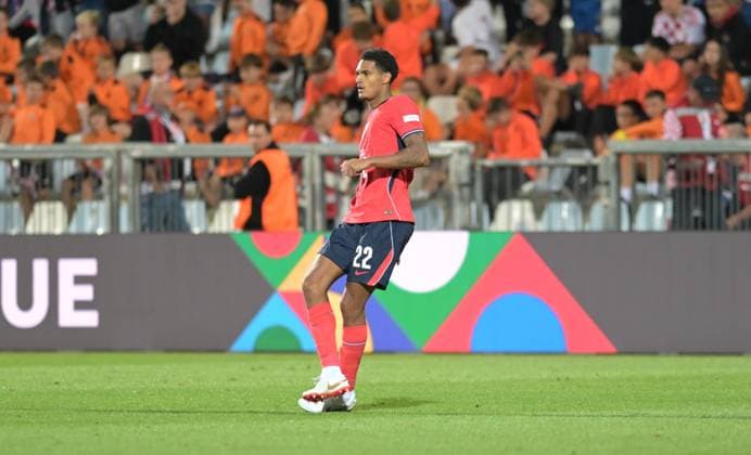 UEFA Nations League League A, Group C, Round 3, 2026–27, soccer match between Croatia and England, Dean Sculac Rujevica Stadium, Rijeka, Croatia, October 3, 2026: Jarell Quansah of England, age 22, seen during the UEFA Nations League League A, Group C, Round 3, October 26–27, 2026, soccer match between Croatia and England at Dean Sculac Rujevica Stadium in Rijeka, Croatia, October 3, 2026 Copyright: xBEAUTIFULxSPORTS Stanusicx