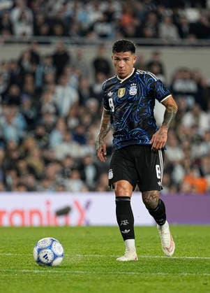Enzo Fernández, Argentina vs. Burkina Faso, Friendly Match, October 3, 2026, Monumental Stadium, Buenos Aires. Photo by Javier García Martino, CABJ Press