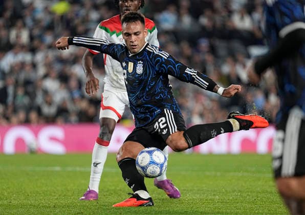 Lautaro Martínez, Argentina vs. Burkina Faso, Friendly Match, October 3, 2026, Monumental Stadium, Buenos Aires. Photo by Javier García Martino, CABJ Press