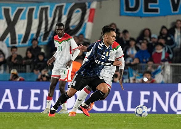 Lautaro Martínez, Argentina vs. Burkina Faso, Friendly Match, October 3, 2026, Monumental Stadium, Buenos Aires. Photo by Javier García Martino, CABJ Press