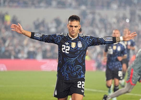 Lautaro Martínez, Argentina vs. Burkina Faso, Friendly Match, October 3, 2026, Monumental Stadium, Buenos Aires. Photo by Javier García Martino, CABJ Press