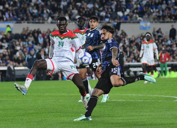Nicolas Gonzalez, Argentina vs. Burkina Faso, Friendly Match, October 3, 2026, Monumental Stadium, Buenos Aires. Photo by Fabian Ramella, CABJ Press