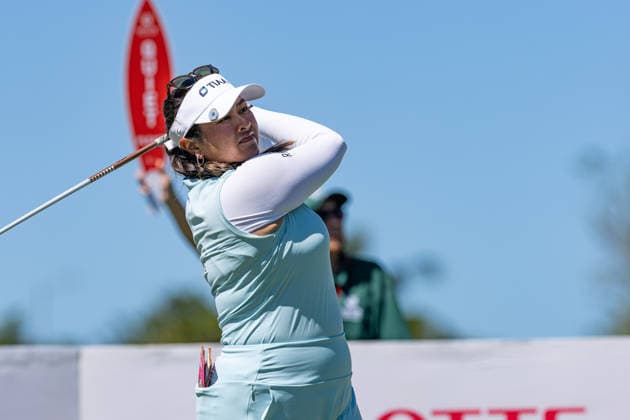 October 3, 2026, Honolulu, Hawaii, USA: LILIA VU tees off at the 1st tee during Round 3 ofthe 2026 Lotte Championship at Hoakalei Country Club, Ewa Beach, Hawaii, USA. 2026 Lotte Championship Presented By Hoakalei - ZUMAm310 20261003_zsp_m310_002 Copyright: xElliotxMilesx