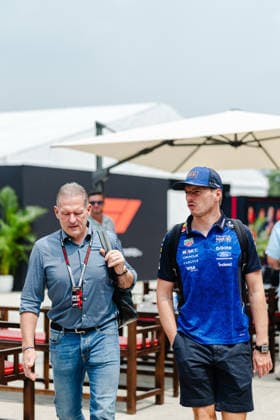 2026 Formula 1 Gulf Air Bahrain Grand Prix - Sepang Max Verstappen (NED) of Oracle Red Bull Racing and Jos Verstappen are seen in the paddock during the 2026 Formula 1 Gulf Air Bahrain Grand Prix in Malaysia at Sepang International Circuit on October 3, 2026. Photo by Tan Jun Da ABACAPRESS.COM Kuala Lumpur Malaysia Copyright: xJunxDaxTan ABACAx
