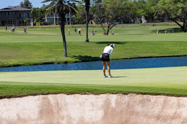 October 3, 2026, Honolulu, Hawaii, USA: BROOKE MATTHEWS putts on the 4th green during Round 3 of the 2026 Lotte Championship at Hoakalei Country Club, Ewa Beach, Hawaii, USA. Honolulu USA - ZUMAm310 20261003_zsp_m310_016 Copyright: xElliotxMilesx