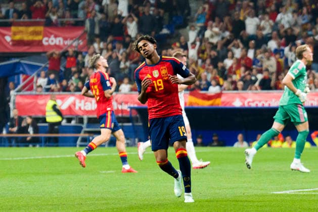 SOCCER- The UEFA Nations League 2026 27 group phase match between Spain and Czech Republic at Carlos Tartiere Stadium on October 03, 2026 in Oviedo, Spain. Lamine Yamal of Spain during the UEFA Nations League 2026 27 group phase match between Spain and Czech Republic at Carlos Tartiere Stadium on October 03, 2026 in Oviedo, Spain. Oviedo Asturias Spain EDITORIAL USE ONLY Copyright: xx SENIS-CEBOLLAx xALFAQUIx dpphotos202333