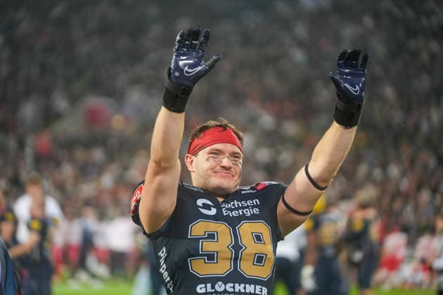 Florian Zur Nieden, Dresden Monarchs, 38 Dresden Monarchs vs. Potsdam Royals, American Football, German Football League, GFL Bowl, 2026 Season, October 3, 2026 Dresden Monarchs vs. Potsdam Royals, American Football, German Football League, GFL Bowl, 2026 Season, October 3, 2026 Dresden Copyright: xEibner-Pressefoto PiaxSchindlerx EP_PSR