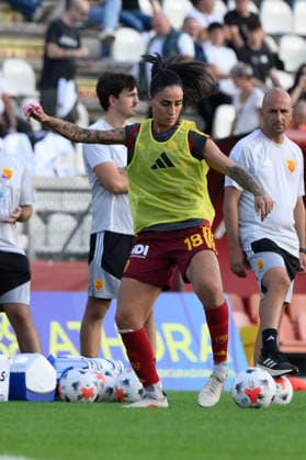 IPA89286890 - AS Roma s Martina Piemonte during the 2026–2027 Serie A Women s Athora Italian Football Championship match between AS Roma Women and SS Lazio Women at the Tre Fontane Stadium on October 3, 2026. Copyright: xFabrizioxCorradetti IPAxSportx xx IPA89286890