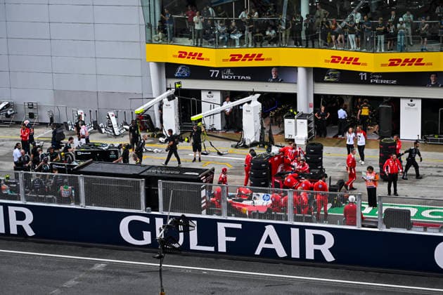 F1 - BAHRAIN GRAND PRIX IN MALAYSIA 2026 Illustration, race suspended, car in the pit lane, 16 LECLERC Charles (mco), Scuderia Ferrari SF-26 during the 2026 Formula 1 Bahrain Grand Prix in Malaysia, 16th round of the 2026 Formula One World Championship, WM, Weltmeisterschaft from October 2 to 4, 2026 on the Sepang International Circuit, in Sepang, Malaysia - SepangMalaysia  Copyright: xALBERTOxVIMERCATIx