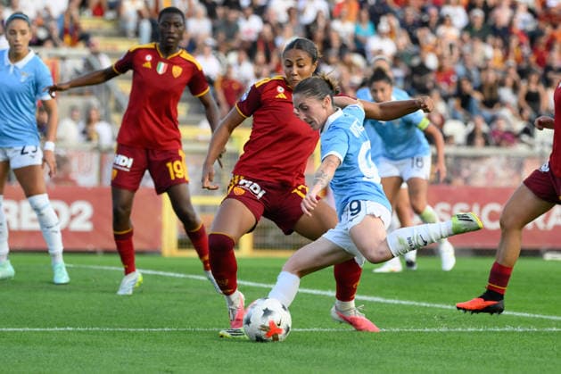 IPA89288180 - Lazio Women s Noemi Visentin during the Italian Women s Serie A Athora 2026 2027 match between AS Roma Women and SS Lazio Women at the Tre Fontane Stadium on October 3, 2026. Copyright: xFabrizioxCorradetti IPAxSportx xx IPA89288180
