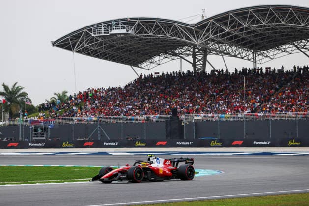F1 - BAHRAIN GRAND PRIX IN MALAYSIA 2026 44 HAMILTON Lewis (gbr), Scuderia Ferrari SF-26, action during the 2026 Formula 1 Bahrain Grand Prix in Malaysia, 16th round of the 2026 Formula One World Championship, WM, Weltmeisterschaft from October 2 to 4, 2026 on the Sepang International Circuit, in Sepang, Malaysia - SepangMalaysia  Copyright: xANTONINxVINCENTx