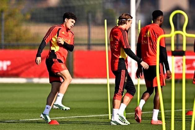 France v Belgium - UEFA Nations League 2026 Media Activities 04 10 2026 TUBIZE, BELGIUM - OCTOBER 04 : Sabbe Kyriani defender of Belgium pictured during a training session ahead of the UEFA Nations League tournament league phase matchday 4 group A1 match between France and Belgium on October 4, 2026 in Tubize, Belgium, 04 10 2026 Tubize Belgium Copyright: xTomasxSiskx
