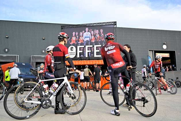 Cycling and Coffee - Lotto Intermarche - Charles Liegeois THIMISTER, BELGIUM - OCTOBER 04 : Illustration picture during the Cycling and Coffee - Lotto Intermarche - Charles Liegeois Fan Day on October 4, 2026 in Thimister, Belgium, 04 10 2026 ( Thimister Belgium  Copyright: xSesx