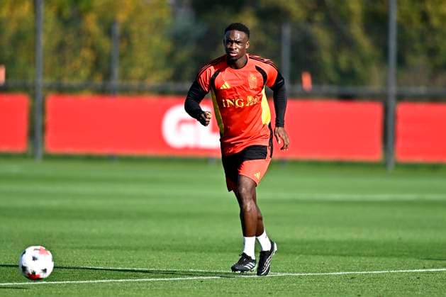 France v Belgium - UEFA Nations League 2026 Media Activities 04 10 2026 TUBIZE, BELGIUM - OCTOBER 04 : Keita Mandela midfielder of Belgium pictured during a training session ahead of the UEFA Nations League tournament league phase matchday 4 group A1 match between France and Belgium on October 4, 2026 in Tubize, Belgium, 04 10 2026 Tubize Belgium Copyright: xTomasxSiskx