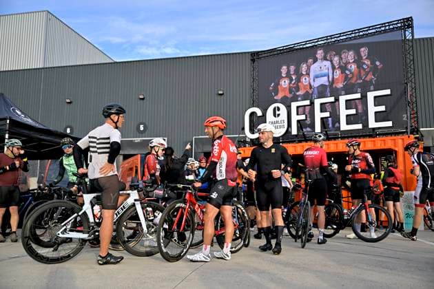 Cycling and Coffee - Lotto Intermarche - Charles Liegeois THIMISTER, BELGIUM - OCTOBER 04 : Illustration picture during the Cycling and Coffee - Lotto Intermarche - Charles Liegeois Fan Day on October 4, 2026 in Thimister, Belgium, 04 10 2026 ( Thimister Belgium  Copyright: xSesx