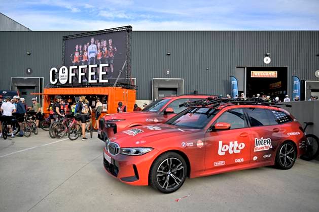 Cycling and Coffee - Lotto Intermarche - Charles Liegeois THIMISTER, BELGIUM - OCTOBER 04 : Illustration picture during the Cycling and Coffee - Lotto Intermarche - Charles Liegeois Fan Day on October 4, 2026 in Thimister, Belgium, 04 10 2026 ( Thimister Belgium  Copyright: xSesx