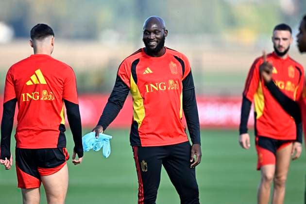 France v Belgium - UEFA Nations League 2026 Media Activities 04 10 2026 TUBIZE, BELGIUM - OCTOBER 04 : Lukaku Romelu forward of Belgium pictured during a training session ahead of the UEFA Nations League tournament league phase matchday 4 group A1 match between France and Belgium on October 4, 2026 in Tubize, Belgium, 04 10 2026 Tubize Belgium  Copyright: xTomasxSiskx