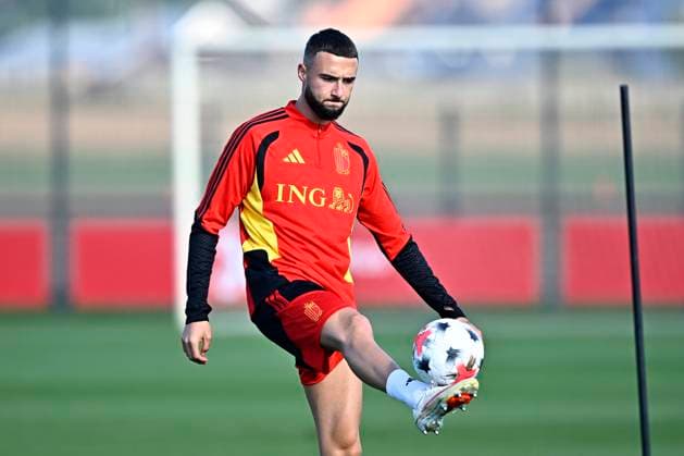 France v Belgium - UEFA Nations League 2026 Media Activities 04 10 2026 TUBIZE, BELGIUM - OCTOBER 04 : Debast Zeno defender of Belgium pictured during a training session ahead of the UEFA Nations League tournament league phase matchday 4 group A1 match between France and Belgium on October 4, 2026 in Tubize, Belgium, 04 10 2026 Tubize Belgium  Copyright: xTomasxSiskx
