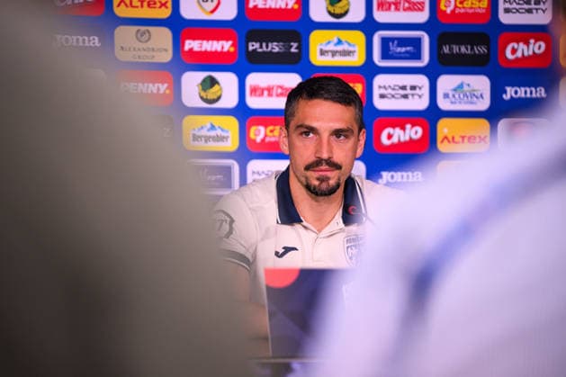 October 4, 2026: Nicolae Stanciu of the Romanian men’s national soccer team at a press conference on October 4, 2026 in Bucharest. Photo by Ludvig Thunman, BILDBYRAN. Code: LT LT0825. soccer, football, fotball, Nations League, UEFA Nations League, press conference, Romania, bbeng, soccer, football, fotball, Nations League, UEFA Nations League, press conference, Romaniabbeng Copyright: LUDVIGxTHUNMAN BB261004LT002