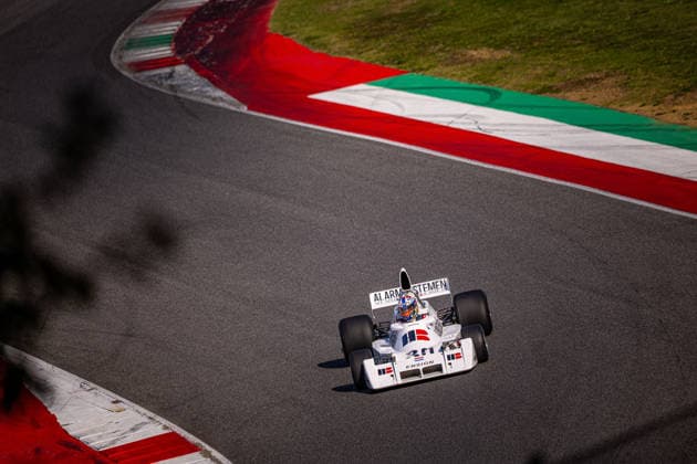 IPA89290457 - Masters Racing Legends class car, during the Historic Italian Grand Prix, Mugello (FI), October 2–4, 2026.  Copyright: xFedericoxBasile IPAxSportx xx IPA89290457