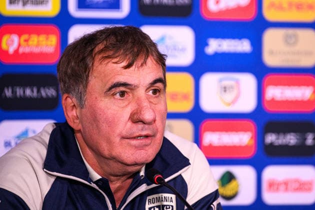 261004 Gheorghe Hagi Head coach Gheorghe Hagi of the Romanian men’s national soccer team at a press conference on October 4, 2026 in Bucharest. Photo by Ludvig Thunman, BILDBYRAN. Code: LT LT0825. soccer, football, fotball, Nations League, UEFA Nations League, press conference, Romania, bbeng, soccer, football, fotball, Nations League, UEFA Nations League, press conference, Romaniabbeng Copyright: LUDVIGxTHUNMAN BB261004LT012