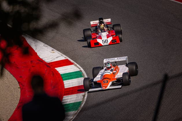 IPA89290485 - Masters Racing Legends class car, during the Historic Italian Grand Prix, Mugello (FI), October 2–4, 2026.  Copyright: xFedericoxBasile IPAxSportx xx IPA89290485
