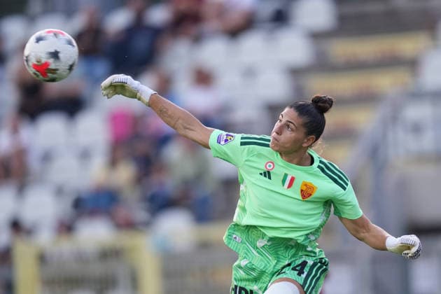 Roma™s goalkeeper Rachele Baldi during the Serie A Women soccer match between Roma and Lazio at the Rome s Tre Fontane stadium, Italy - Saturday October 3, 2026 - Soccer ( Photo by Alfredo Falcone LaPresse ) Copyright: xAlfredoxFalcone LaPressex