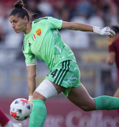 Roma™s goalkeeper Rachele Baldi during the Serie A Women soccer match between Roma and Lazio at the Rome s Tre Fontane stadium, Italy - Saturday October 3, 2026 - Soccer ( Photo by Alfredo Falcone LaPresse ) Copyright: xAlfredoxFalcone LaPressex