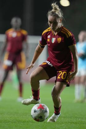 Roma™s Giada Greggi during the Serie A Women soccer match between Roma and Lazio at the Rome s Tre Fontane stadium, Italy - Saturday October 3, 2026 - Soccer ( Photo by Alfredo Falcone LaPresse )  Copyright: xAlfredoxFalcone LaPressex