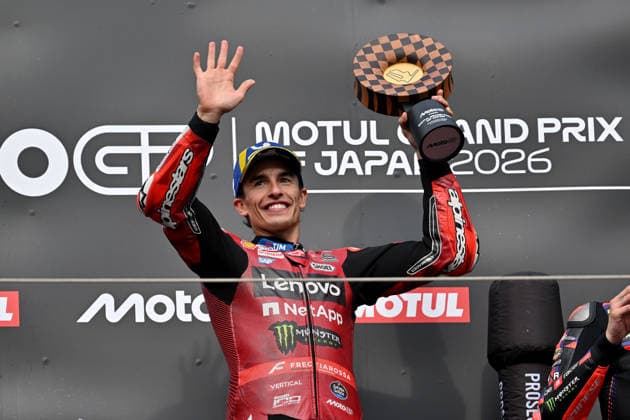 MOTO - MOTO GP - GRAND PRIX OF JAPAN 2026 MARQUEZ Marc (spa), Ducati Lenovo Team, Ducati Desmosedici GP26, podium, portrait during the 2026 MotoGP Motul Grand Prix of Japan on the Twin Ring Motegi Circuit from October 2 to 4th, At Motegi, Japan - MotegiJapan  Copyright: xGIGIxSOLDANOx