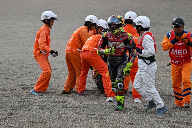 MOTO - MOTO GP - GRAND PRIX OF JAPAN 2026 11 MOREIRA Diogo (bra), Pro Honda LCR, Honda RC213V, action, accident, crash during the 2026 MotoGP Motul Grand Prix of Japan on the Twin Ring Motegi Circuit from October 2 to 4th, At Motegi, Japan - MotegiJapan  Copyright: xGIGIxSOLDANOx