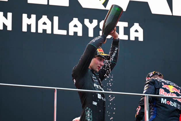 F1 - BAHRAIN GRAND PRIX IN MALAYSIA 2026 Podium, KIMI ANTONELLI Andrea (ita), Mercedes AMG F1 Team W16, portrait during the 2026 Formula 1 Bahrain Grand Prix in Malaysia, 16th round of the 2026 Formula One World Championship, WM, Weltmeisterschaft from October 2 to 4, 2026 on the Sepang International Circuit, in Sepang, Malaysia - SepangMalaysia  Copyright: xDPPIx