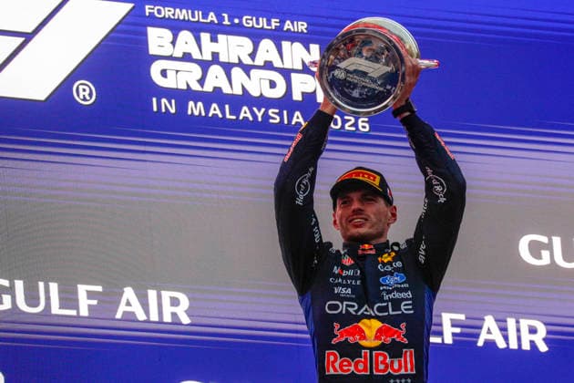 Formula 1 Gulf Air Bahrain Grand Prix in Malaysia 2026 Race winner Max Verstappen (NED), Oracle Red Bull Racing , RB22, Car 3 during Formula 1 Gulf Air Bahrain Grand Prix in Malaysia 2026 on October 4., 2026 in Sepang International Circuit, Sepang, Malaysia Zsombor Toth Sepang Sepang International Circuit Selangor Malaysia Copyright: xZsomborxTothx