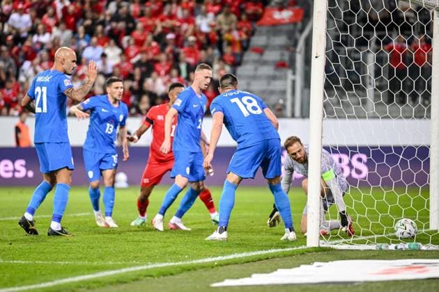 Remo Freuler of Switzerland scores his team s first goal during the UEFA Nations League 2026–27 group stage match between Switzerland and Slovenia at Luzern Arena on October 3, 2026, in Lucerne, Switzerland. Photo by Harry Langer, DeFodi Images