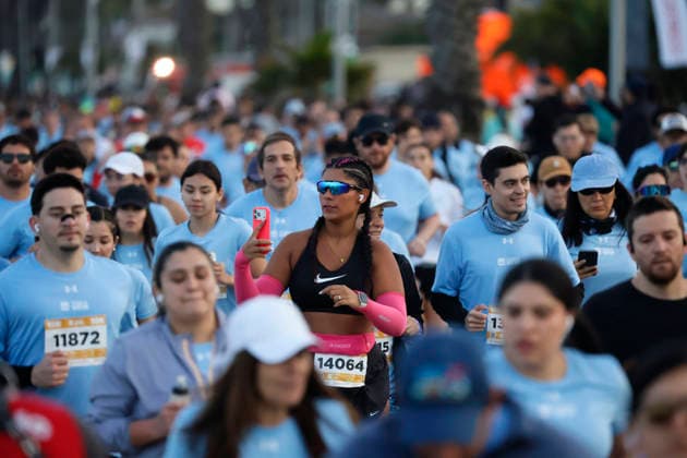 Vina del Mar, 4 de octubre 2026 Miles de corredores participan de los recorridos por el borde costero de la ciudad en las distancias 10k, 21k y 42k en la Maraton de Vina del Mar Sebastian Cisternas Photosport Maraton de Vina del Mar 2026