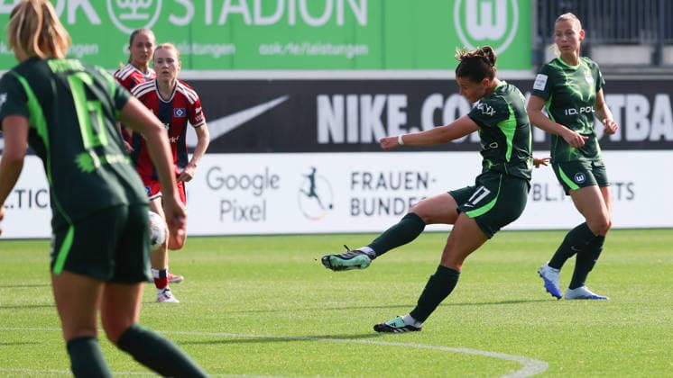 VfL vs. HSV, Women s Bundesliga, Wolfsburg, October 4, 2026, Soccer, Women, Google Pixel Bundesliga, 2026–2027 Season, VfL Wolfsburg vs. Hamburger SV, Katharina Piljic, VfL Wolfsburg, AOK Stadium, Lower Saxony, Germany