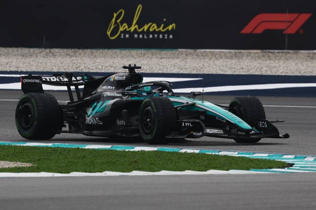F1 Bahrain Grand Prix In Malaysia SEPANG, MALAYSIA - OCTOBER 4: George Russell of Mercedes during the Formula 1 Bahrain Grand Prix at Sepang International Circuit in Sepang, Malaysia on October 4, 2026. Jakub Porzycki Anadolu Sepang Malaysia. Editorial use only. Please get in touch for any other usage.  Copyright: x2026xAnadoluxJakubxPorzyckix