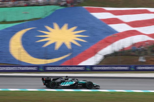 F1 Bahrain Grand Prix In Malaysia SEPANG, MALAYSIA - OCTOBER 4: George Russell of Mercedes during the Formula 1 Bahrain Grand Prix at Sepang International Circuit in Sepang, Malaysia on October 4, 2026. Jakub Porzycki Anadolu Sepang Malaysia. Editorial use only. Please get in touch for any other usage.  Copyright: x2026xAnadoluxJakubxPorzyckix