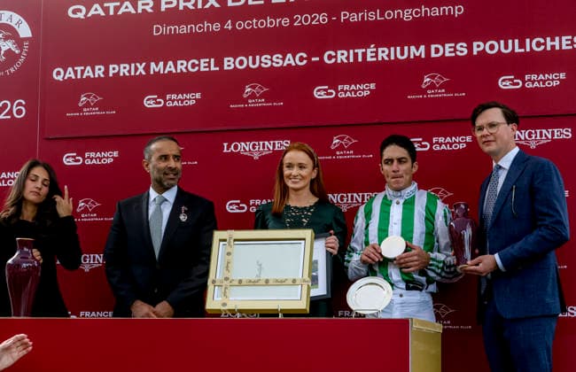 HORSE RACING 2026: Qatar Prix De LÃ¢â‚¬â ¢Arc De Triomphe Day Longchamp OCT 04 October 4, 2026, Paris, USA: Green Empress (8) ridden by Christophe Soumillon wins the Qatar Prix Marcel Boussac (Group 1) during Qatar Prix de lÃ¢â‚¬â ¢arc de Triomphe day at Longchamp Racecourse in Paris, France on October 4, 2026. Sandra Scherning Eclipse Sportswire CSM(Credit Image: Â Sandra Scherning Cal Media) Paris USA EDITORIAL USE ONLY Copyright: xx ZUMA-20261004_faf_cs17_036.jpg SandraxScherningx csmphotothree530668