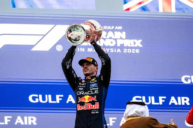 F1 - BAHRAIN GRAND PRIX IN MALAYSIA 2026 podium VERSTAPPEN Max (nld), Red Bull Racing Ford RB22, portrait during the 2026 Formula 1 Bahrain Grand Prix in Malaysia, 16th round of the 2026 Formula One World Championship, WM, Weltmeisterschaft from October 2 to 4, 2026 on the Sepang International Circuit, in Sepang, Malaysia - SepangMalaysia  Copyright: xALBERTOxVIMERCATIx