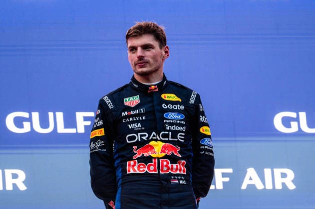 F1 - BAHRAIN GRAND PRIX IN MALAYSIA 2026 podium VERSTAPPEN Max (nld), Red Bull Racing Ford RB22, portrait during the 2026 Formula 1 Bahrain Grand Prix in Malaysia, 16th round of the 2026 Formula One World Championship, WM, Weltmeisterschaft from October 2 to 4, 2026 on the Sepang International Circuit, in Sepang, Malaysia - SepangMalaysia  Copyright: xALBERTOxVIMERCATIx
