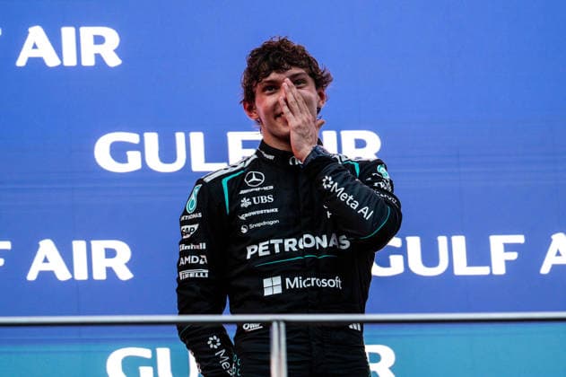 F1 - BAHRAIN GRAND PRIX IN MALAYSIA 2026 podium KIMI ANTONELLI Andrea (ita), Mercedes AMG F1 Team W17, portrait during the 2026 Formula 1 Bahrain Grand Prix in Malaysia, 16th round of the 2026 Formula One World Championship, WM, Weltmeisterschaft from October 2 to 4, 2026 on the Sepang International Circuit, in Sepang, Malaysia - SepangMalaysia  Copyright: xALBERTOxVIMERCATIx