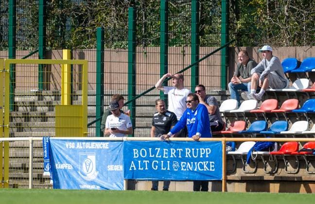 Soccer, Men s, 2026–2027 Season, COSY WASCH Berlin State Cup, 3rd Round, SV Tasmania vs. VSG Altglienicke, Away Section, Altglienicke Fans, October 4, 2026, Copyright: xMatthiasxKochx