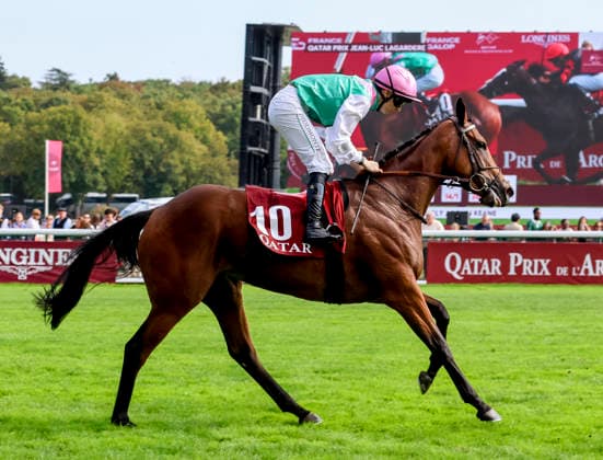 October 4, 2026, Paris, USA: Amusingly (GB) (10) ridden by Colin Keane wins the Qatar Prix Jean-luc Lagardere (Group 1) during Qatar Prix de lÃ¢â‚¬â ¢arc de Triomphe day at Longchamp Racecourse in Paris, France on October 4, 2026. Eclipse Sportswire CSM Paris USA - ZUMAcs17 20261004_faf_cs17_046 Copyright: xSandraxScherningx