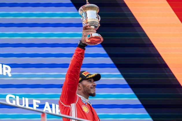 October 4, 2026, Kuala Lumpur, Malaysia: Lewis Hamilton (GBR) (Scuderia Ferrari HP) on the podium after the race of the Formula 1 Bahrain Grand Prix In Malaysia 2026 at the Sepang International Circuit. Kuala Lumpur Malaysia - ZUMAs197 20261004_aaa_s197_016 Copyright: xLucaxMartinix