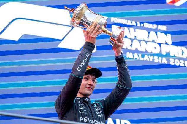 October 4, 2026, Kuala Lumpur, Malaysia: Andrea Kimi Antonelli (ITA) (Mercedes-AMG Petronas F1 Team) on the podium after the race of the Formula 1 Bahrain Grand Prix In Malaysia 2026 at the Sepang International Circuit. Kuala Lumpur Malaysia - ZUMAs197 20261004_aaa_s197_021 Copyright: xLucaxMartinix