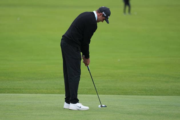 RECORD DATE NOT STATED 4th October 2026; Old Course at St Andrews, St Andrews, Scotland; DP World Tour Golf, Alfred Dunhill Links Championship, Final Day; Casey Jarvis taps in a putt for par on the 1st hole AlecxBrown