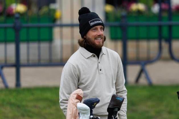 RECORD DATE NOT STATED 4th October 2026; Old Course at St Andrews, Mount Melville, Scotland; DP World Tour Golf, Alfred Dunhill Links Championship, Final Day; Tommy Fleetwood of England on the tee of the first hole DavidxYoung