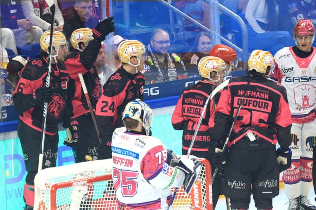 October 4, 2026, GER, DEU, Germany, Ice Hockey 0–1 by EVAN BARRATT Ice Tigers 10, Nuremberg players, Jonas Neffin Eisbären Berlin 75 nordphoto GmbH Engler Berlin Uber Arena Berlin Germany Copyright: xNordphotox xEnglerx