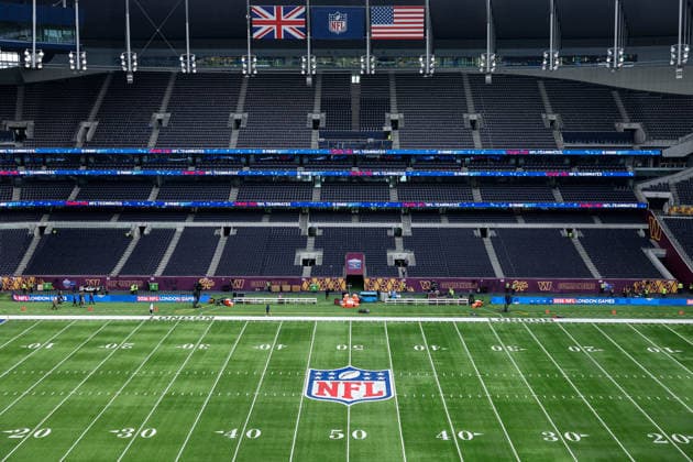 4th October 2026; Tottenham Hotspur Stadium, London, England; NFL, American Football Herren, USA International Series American Football, Washington Commanders versus Indianapolis Colts; A general view inside the stadium HenningxVonxJagow